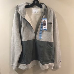 Champion Authentic Athletic Wear. Size Large. Grey Color. Hooded.